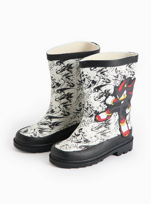 Sonic The Hedgehog Print Rubber Wellies 1